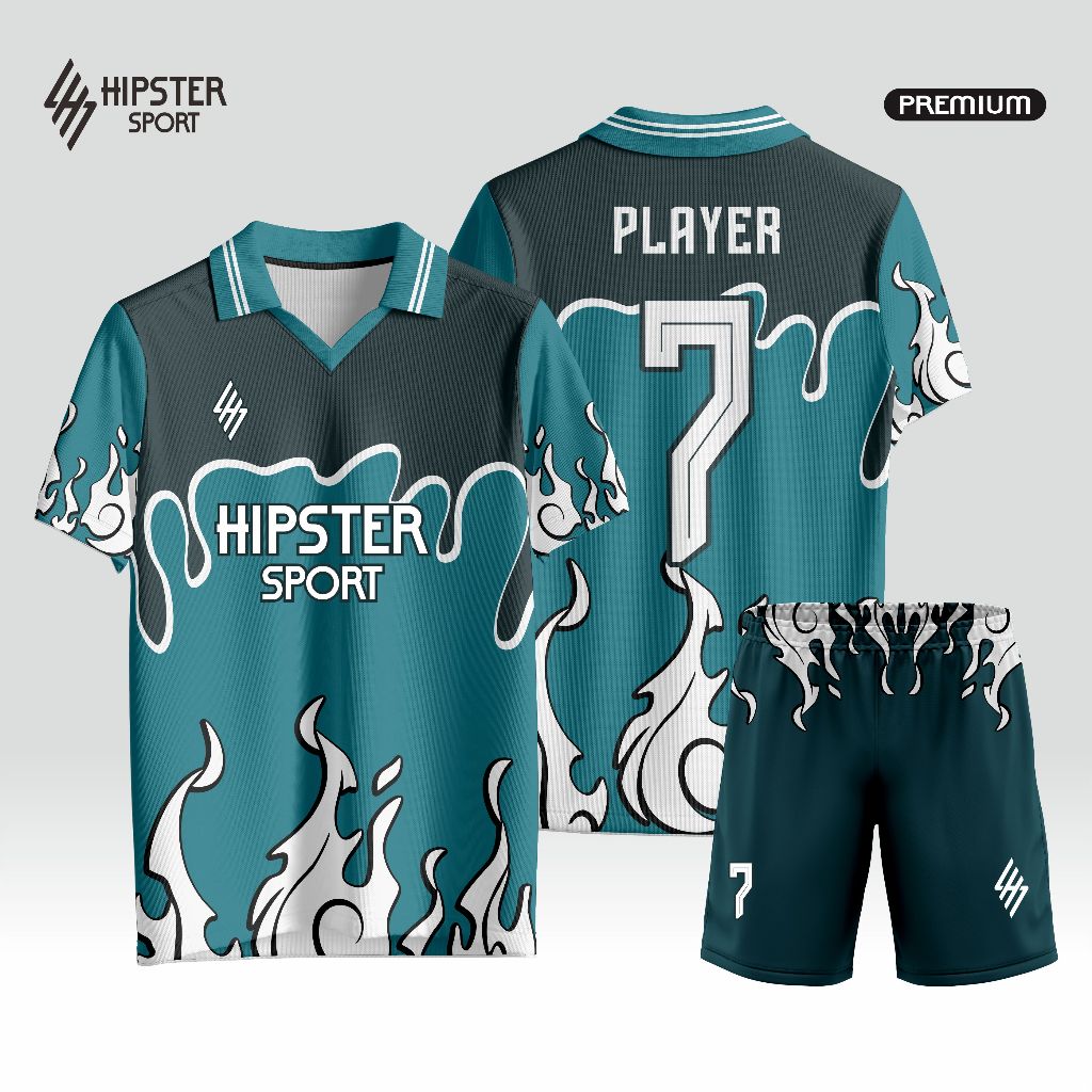 Jersey Futsal Full Printing Bebas Custom Design (BISA SATUAN)