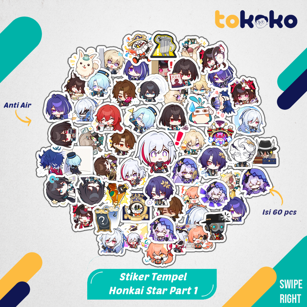 

Stiker Cutting Anime Honkai Star Trail Part 1 Paper Vinyl Dekorasi Laptop Koper Tumbler Kulkas DIY