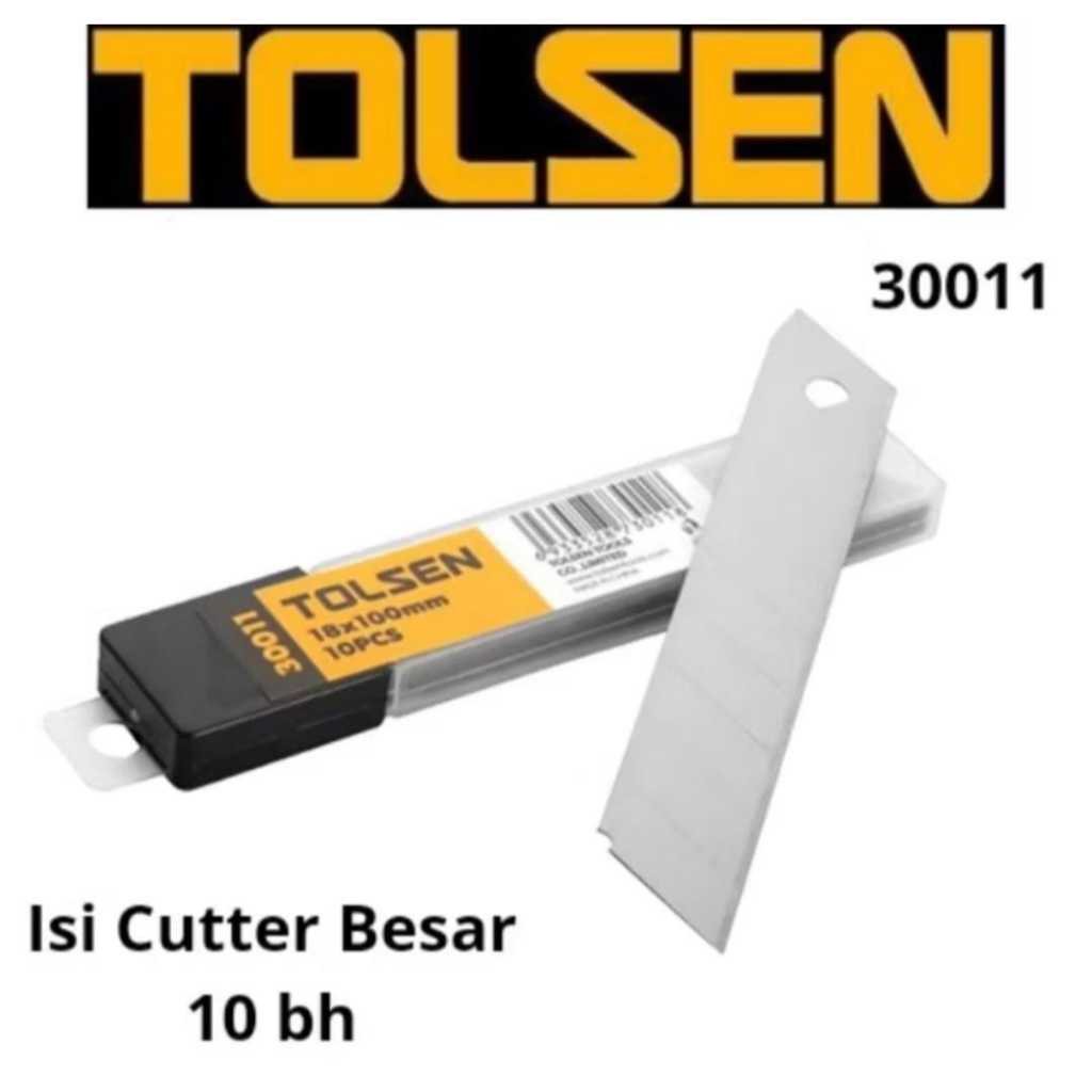 

Isi Cutter Besar 18x100mm TOLSEN 30011/Refill Cutter Besar isi 10 bh TOLSEN 30011