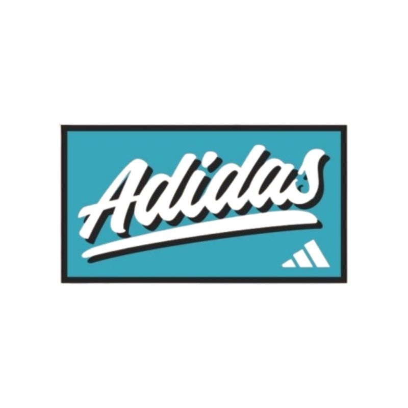 

Stiker Logo Adidas Logo Brand Laminasi Glossy Doff Tahan Air