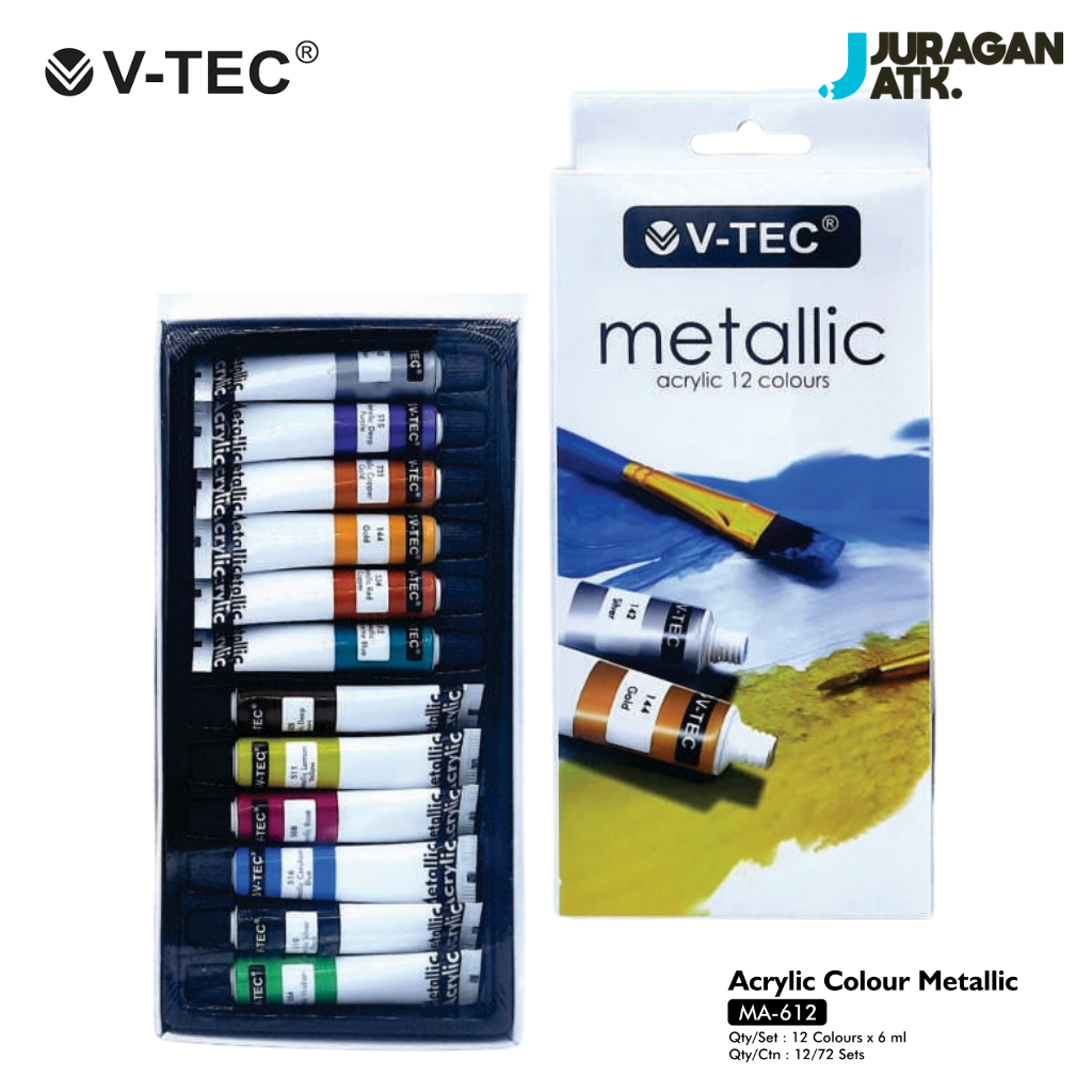 

V-Tec Cat Acrylic Metallic 12 Colours MA-612