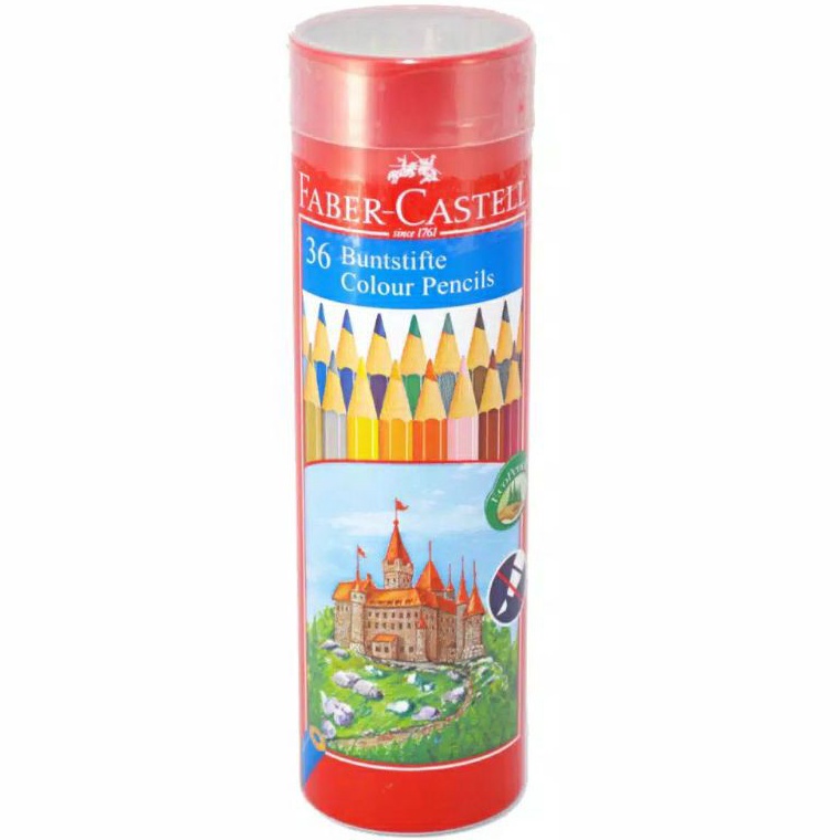 

KODE O5X Faber Castell Classic Colour Pencil round tin 36 pensil warna 36
