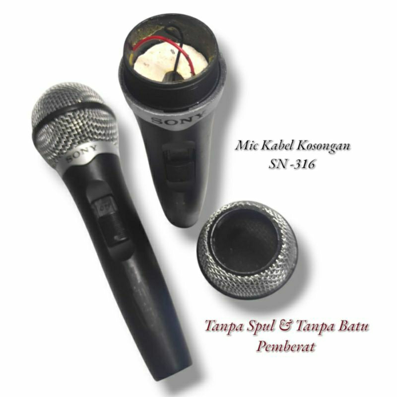 Mic Kabel Kosongan SN-316 Tanpa Spul & Tanpa Batu Pemberat