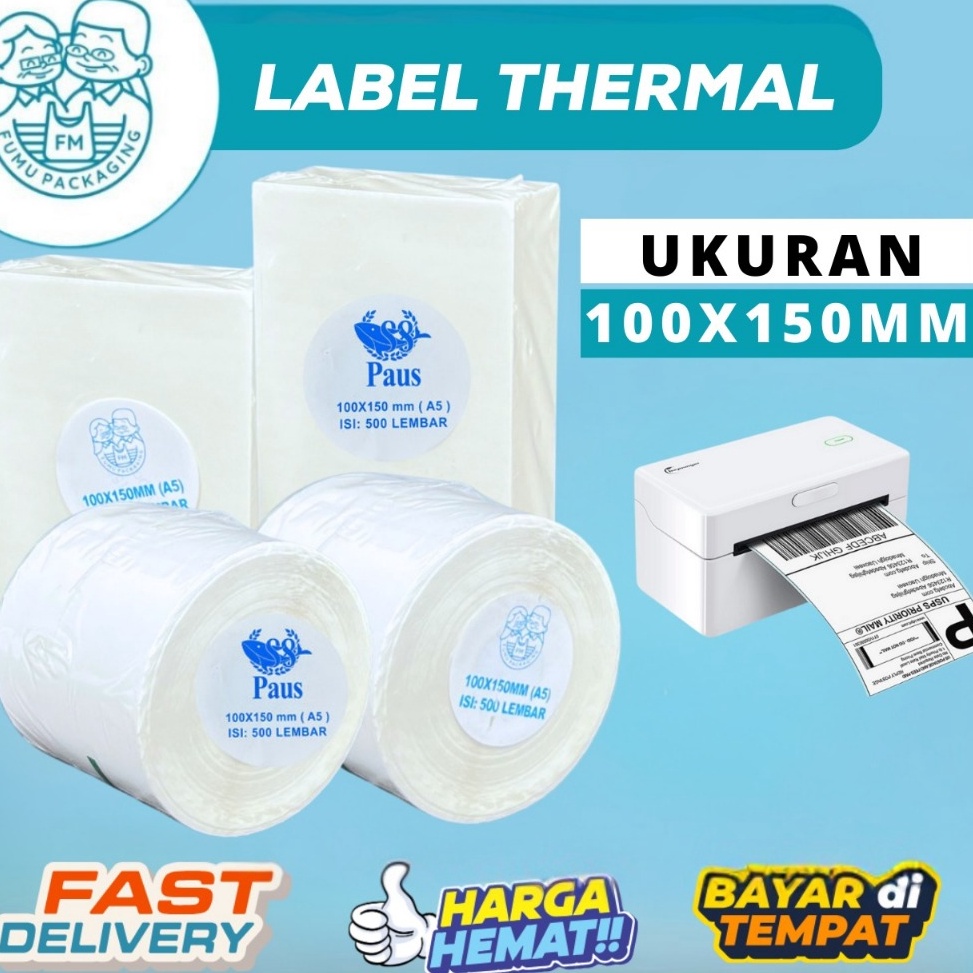 

KODE T79F Label stiker Thermal 1x15mm Waterproof Sticker Label Continuous Label Kertas Isi 5pcs Tidak Luntur Lem Kuat Grosir