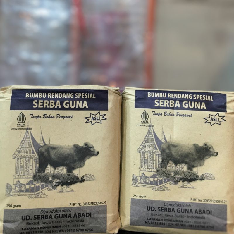 

Bumbu Gulai Rendang Padang Asli Minang 250gr – Serbaguna Tanpa Pengawet Halal
