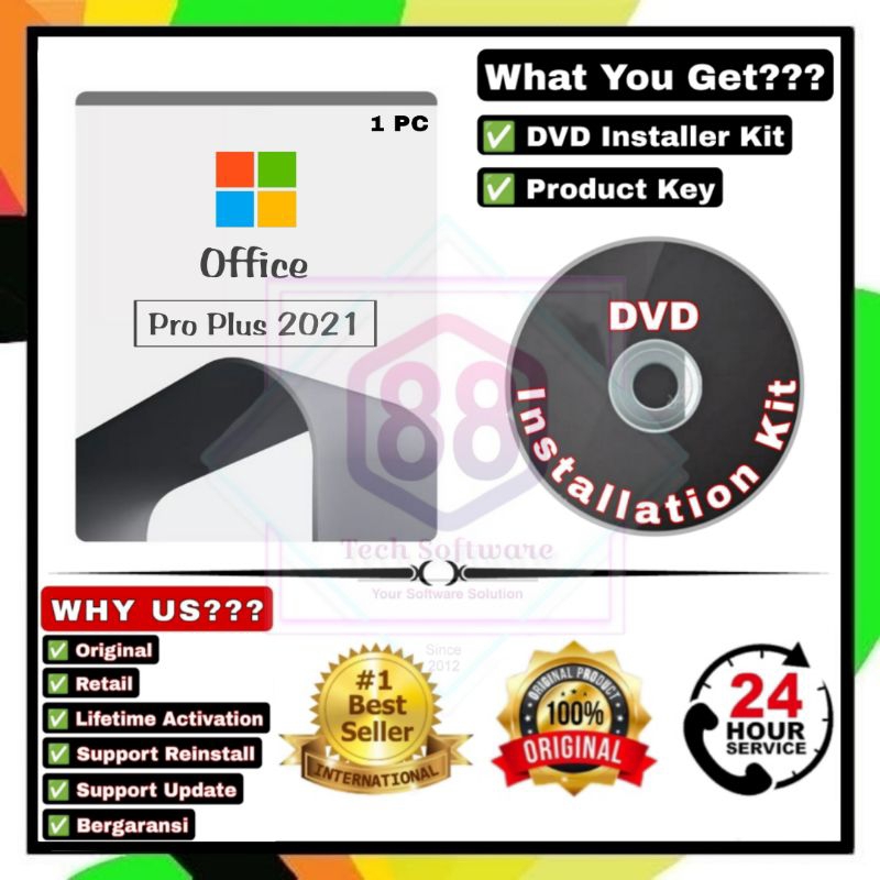 Office Pro Plus 2021 | Original Retail | Lifetime | Bergaransi
