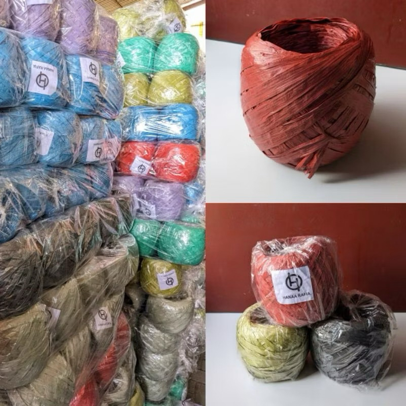 

(BERAT REAL) Tali Rafia 1 KG Warna Full / Tali Rafia Murah Berkualitas meriah