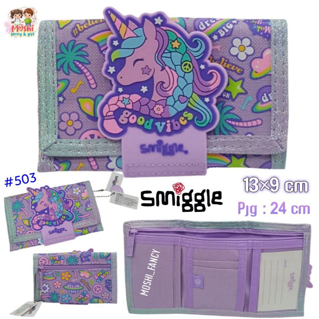 RB Dompet Smiggle Anak Unicorn Cat Planet / Dompet Lipat Smiggle Anak Laki-Laki Perempuan / Wallet