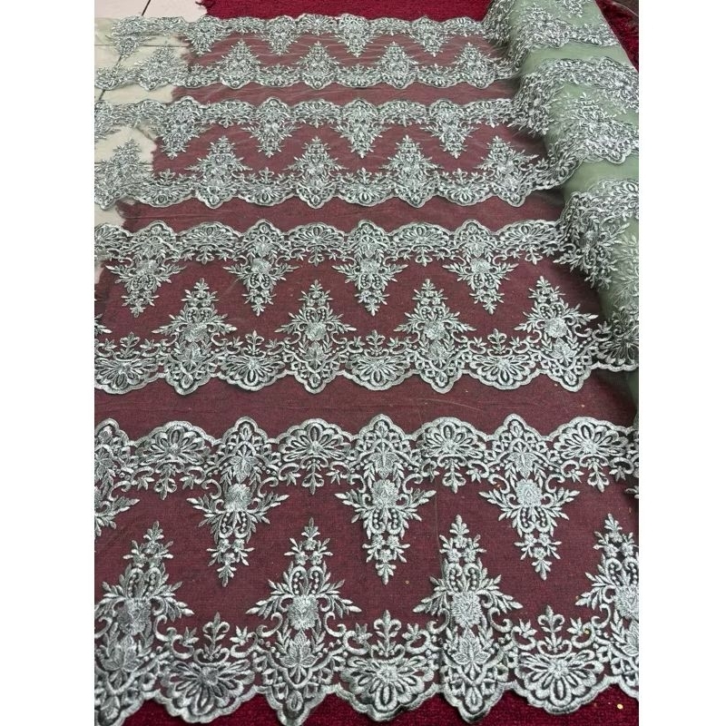 kain tulle renda katun bordir full