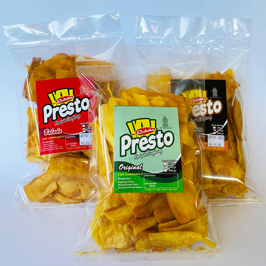 

Keripik Singkong Presto 250 gram Cutella