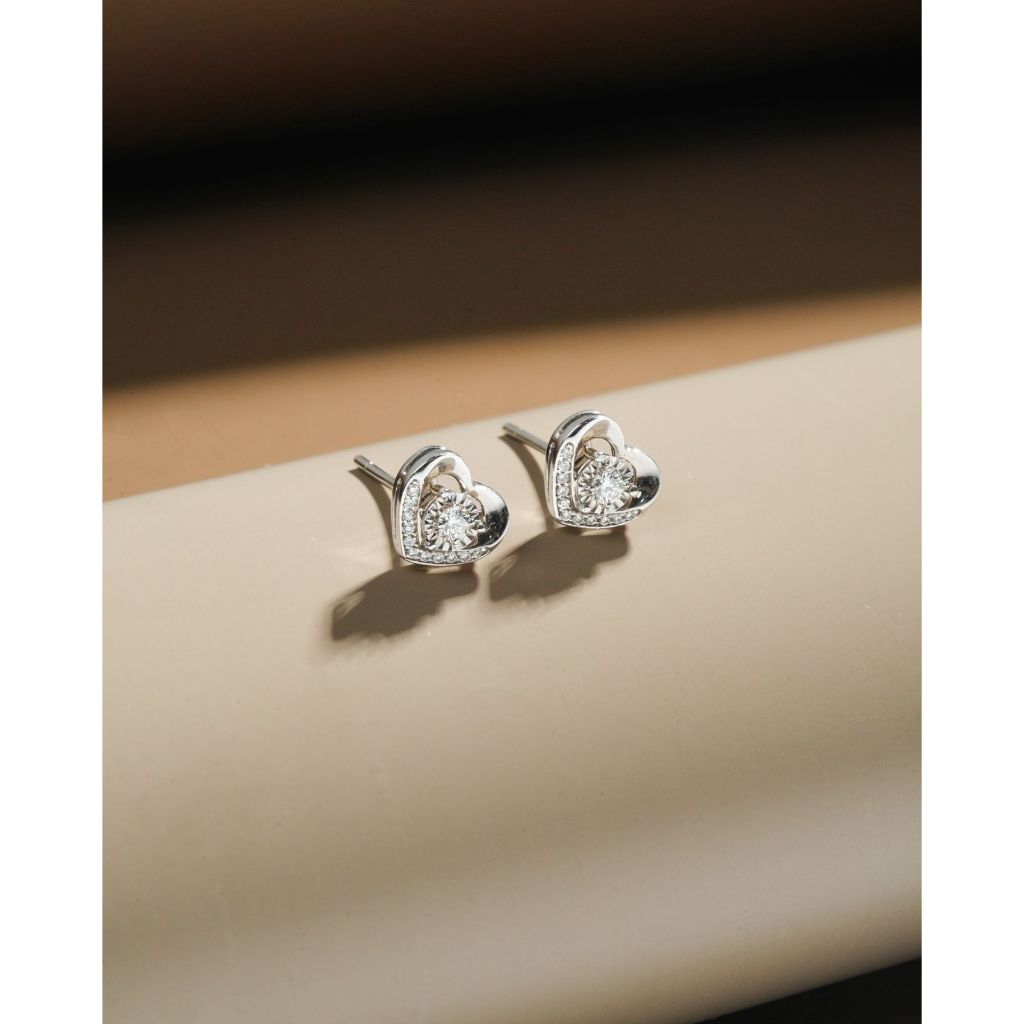Diamond Earring Love VVS1 F Color