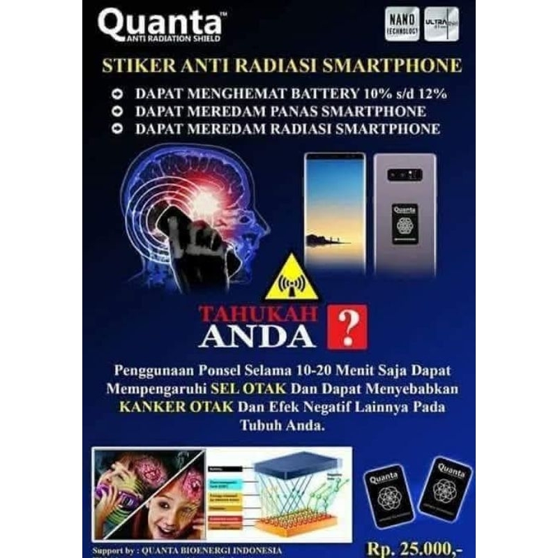 Stiker anti radiasi hp 2000 cpm.