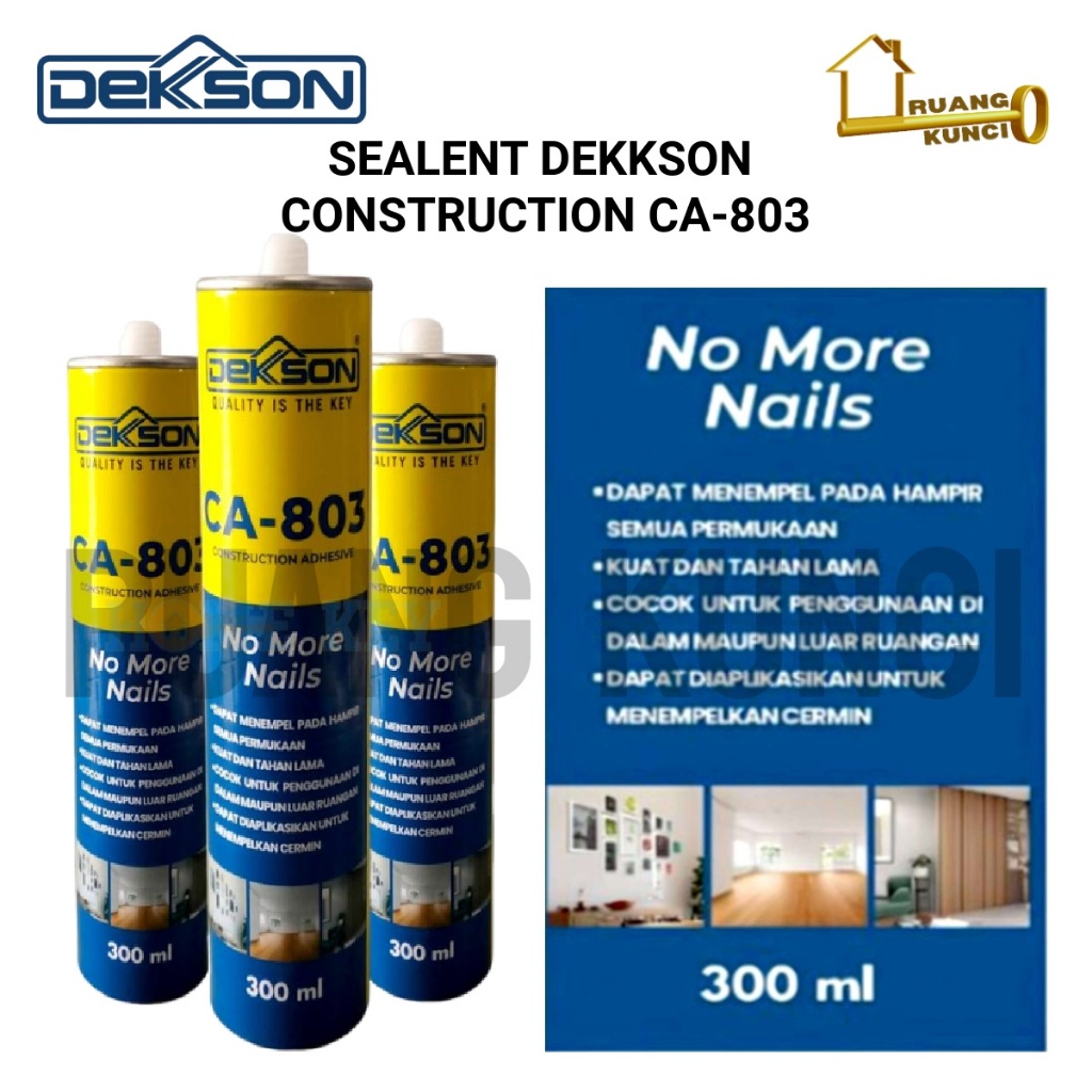 Sealent Lem Kaca Dekkson CA-803 Lem Cermin Sealant Maxbound