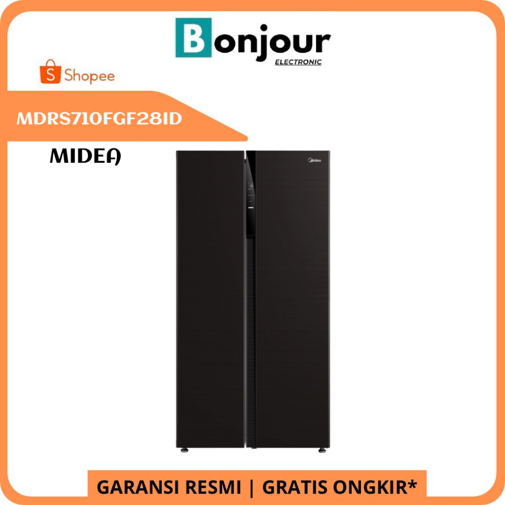 Kulkas Midea Side by Side MDRS710FGF28ID 548 Liter Side by Side Kulkas Midea 548L