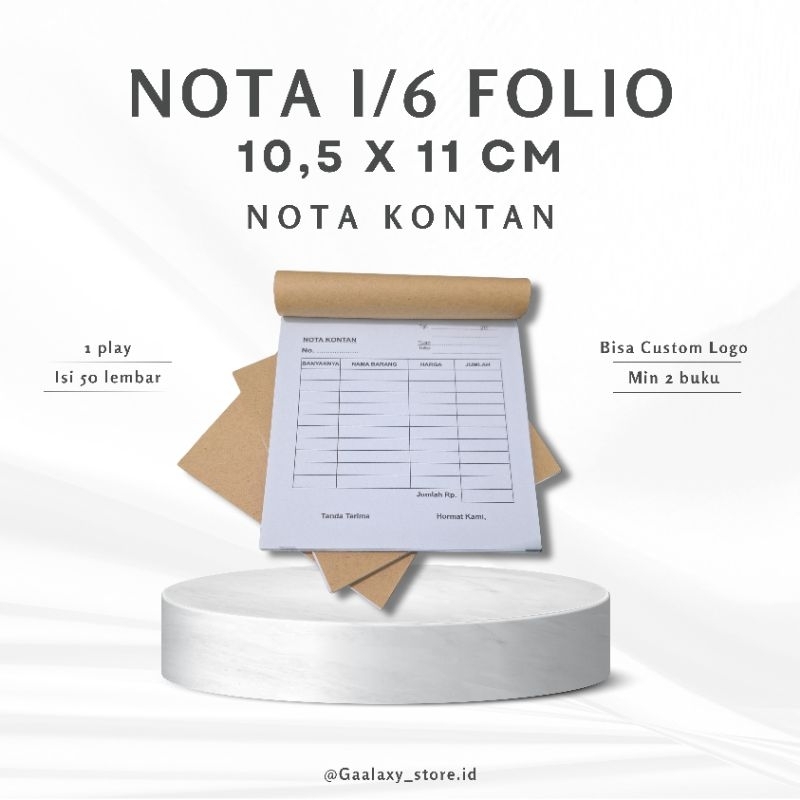 

NOTA KONTAN | NOTA USAHA | NOTA CUSTOM
