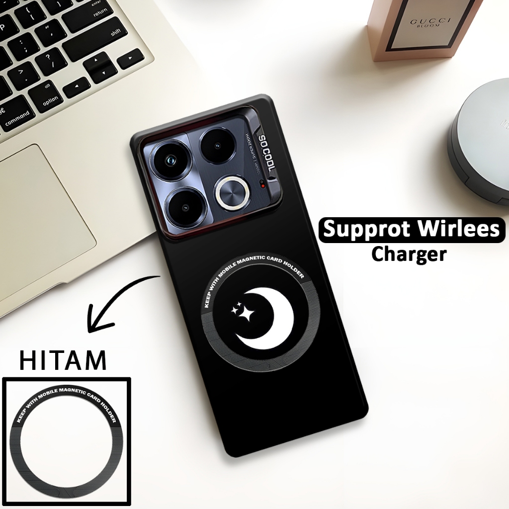 SoftCase So Cool Supprot Wireless Charger Motif Simbol Infinix Note 40s/Note 40 PRO/NOTE 40 / Note 4