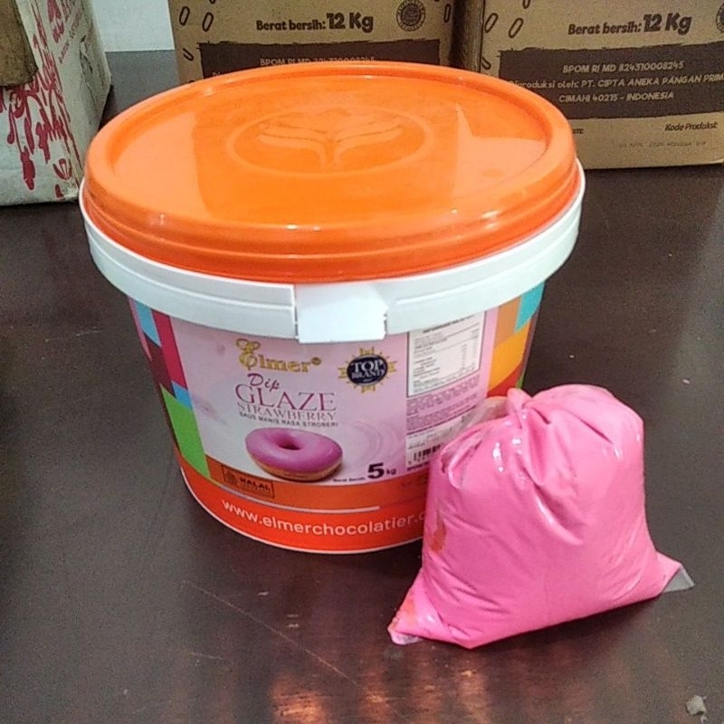 

Glaze Elmer rasa Strawberry 500gram
