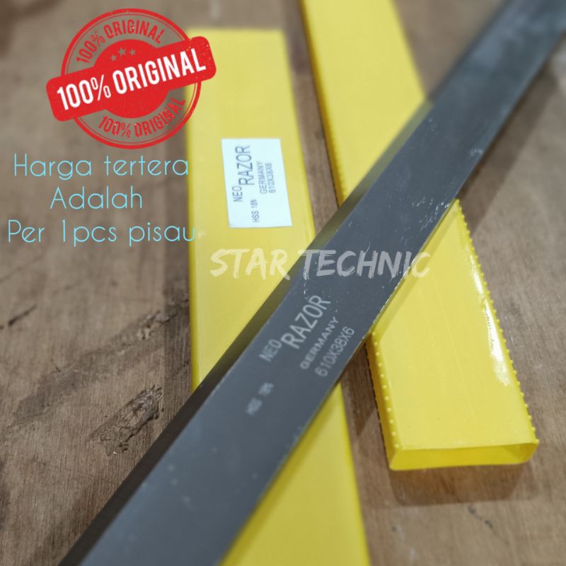 

HSS Double Planer NEO RAZOR Germany uk. 610x38x6 /Harga per 1 pcs