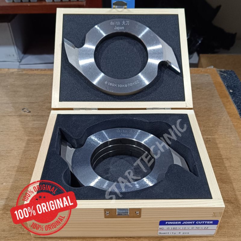 

Finger Joint Cutter DAITO Japan/harga per 1pcs, tebal 10mm (buat pendamping) As 50mm dan 70mm/ pisau penyambung kayu/ Wood Working Tools