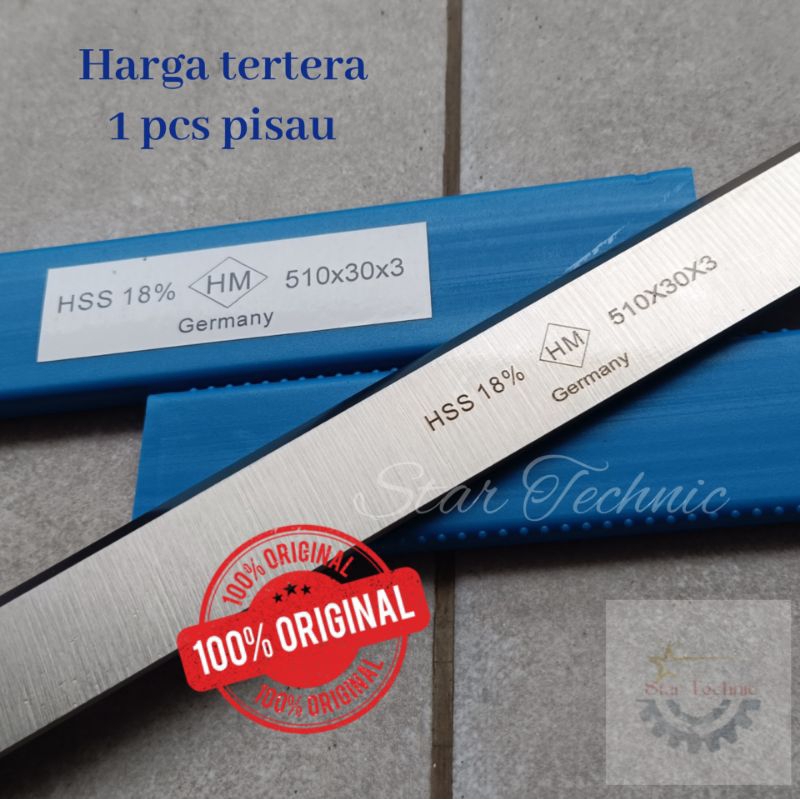 

51cm HSS PLANER KNIFE (HM)/Pisau serut/ketam kayu/Wood working tools ukuran 510x30x3mm