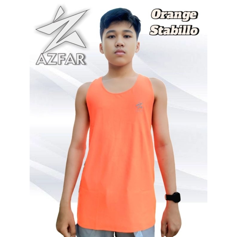 Singlet Running Mono Tone Style 03 / Singlet polos Orange Stabillo / Singlet Running Marathon / Sing