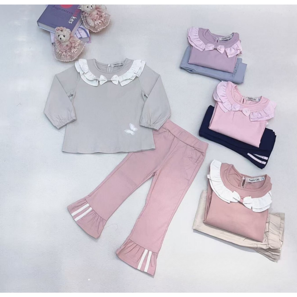 Katevthinsi - 003 / Baju Anak Perempuan (2-5 Tahun) / Setelan Anak Perempuan / OOTD Korea