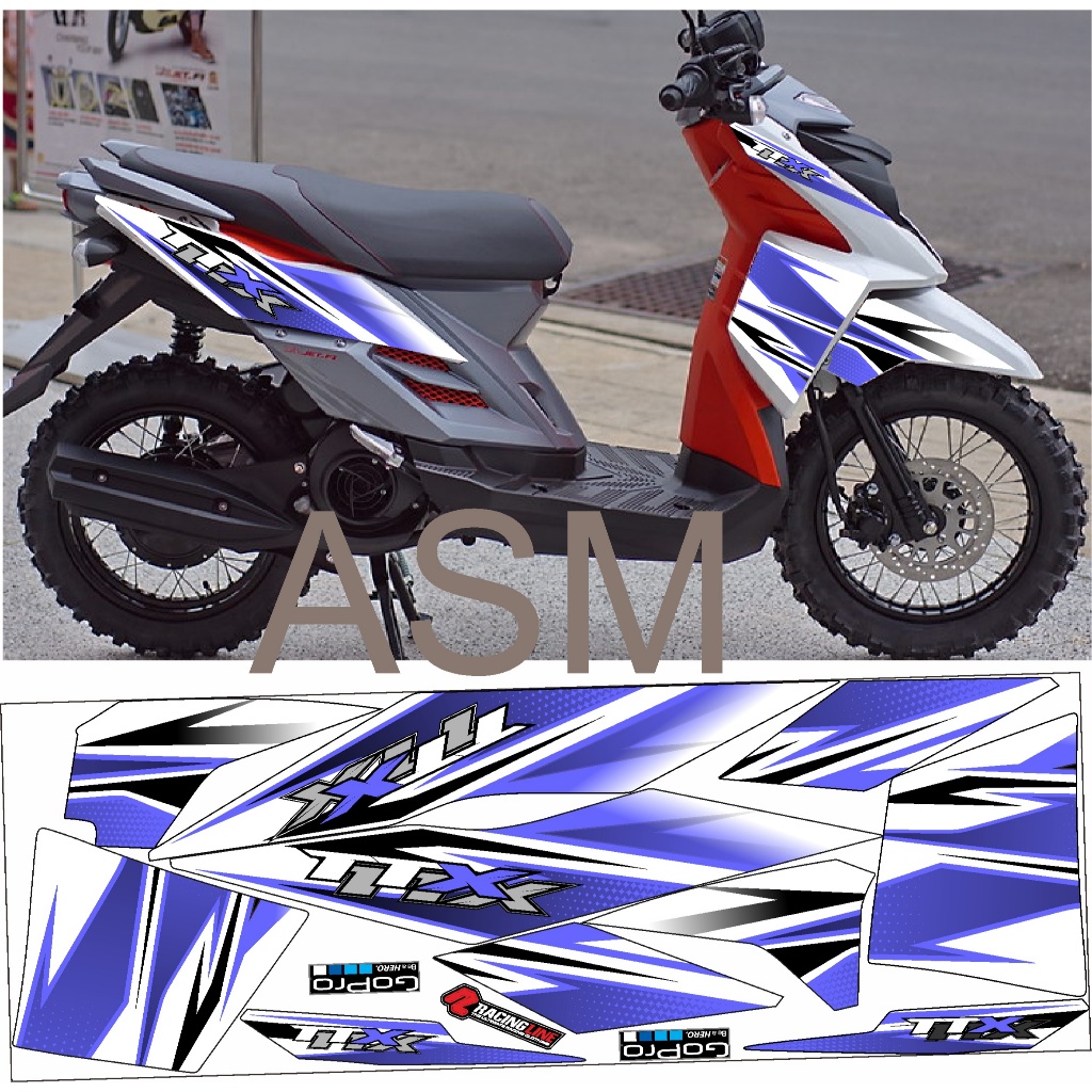 STRIPING STIKER YAMAHA XRIDE TTX THAILAND ASM 001