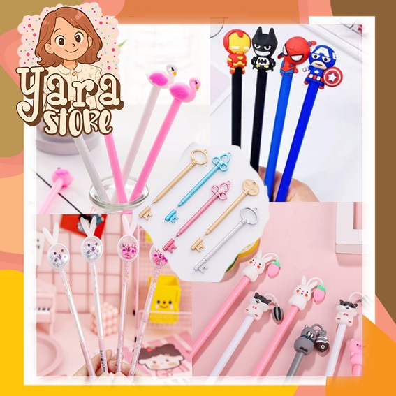 

Pena Gel Karakter Lucu Unik Pen Stationary Import
