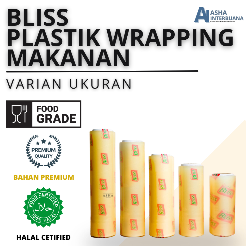 BLISS PLASTIK PEMBUNGKUS MAKANAN PLASTIC WRAP CLING WRAP MAKANAN PLASTIK WRAPPING
