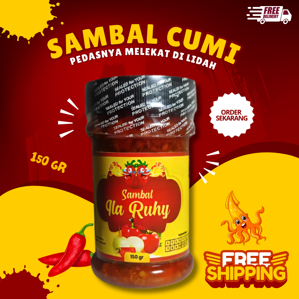 

Sambal Cumi Pedas Asli Rumahan Ukuran 150 gram