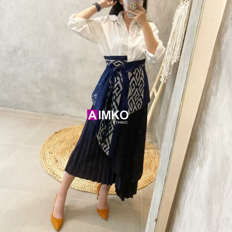 obi tenun etnik - ikat pinggang tenun ikat - ikat pinggang tenun troso ORI