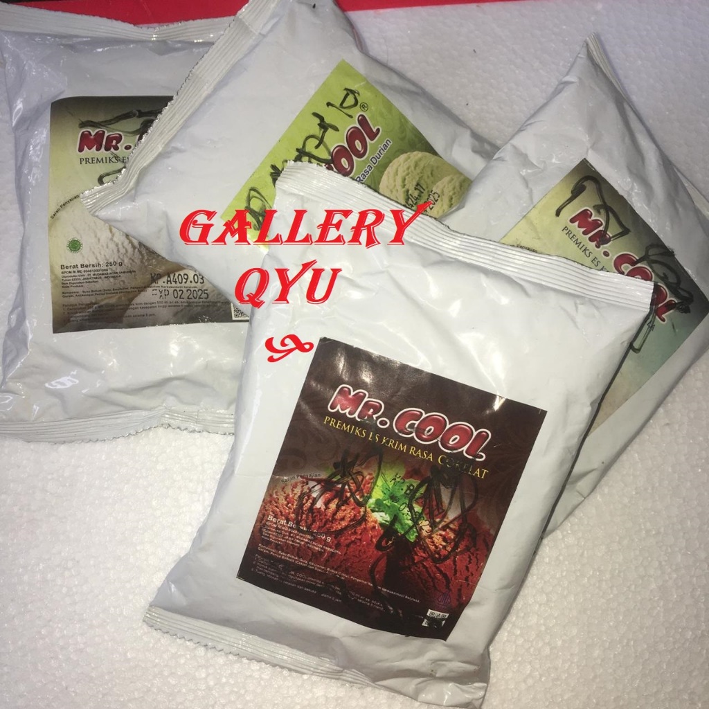 

Bubuk es krim Mr. Cool berbagai varian rasa