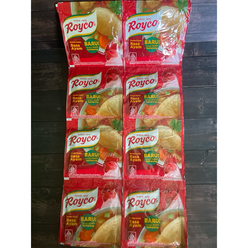 

Rayco Bumbu kaldu penyedap makanan rasa ayam Rp 500 ( 1 renceng isi 12 sachet )