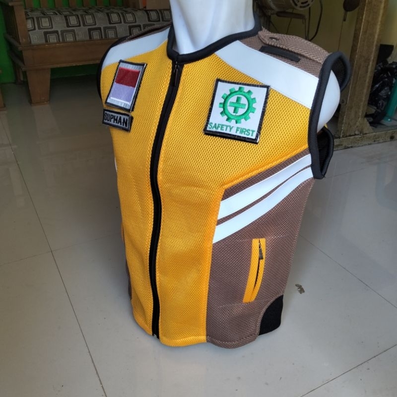 rompi pekerja proyek safety k3 tebal