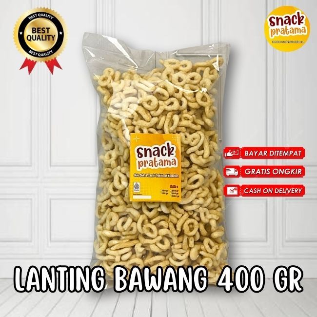 

Lanting Bawang Khas Kebumen 400 Gram Lanting Asli Kebumen