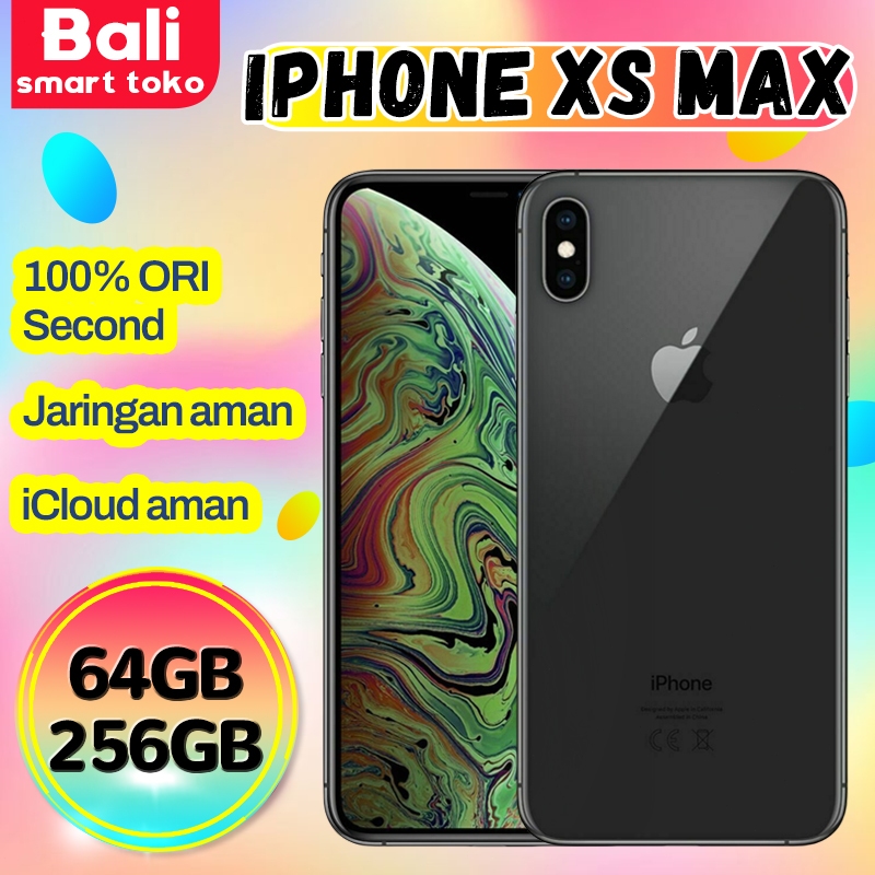 IPHONE Xs Max 256gb 64gb Second Fullset Mulus 100%ORIGINAL Unlocked good condition iCloud aman xsmax