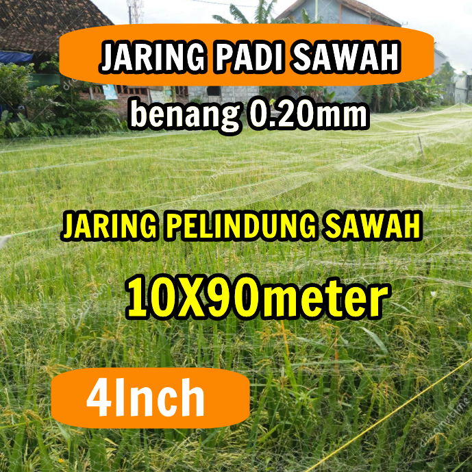JARING SENAR 0.20 / JARING BURUNG EMPRIT / JARING PADI / JAGA BURUNG / JARING SAWAH