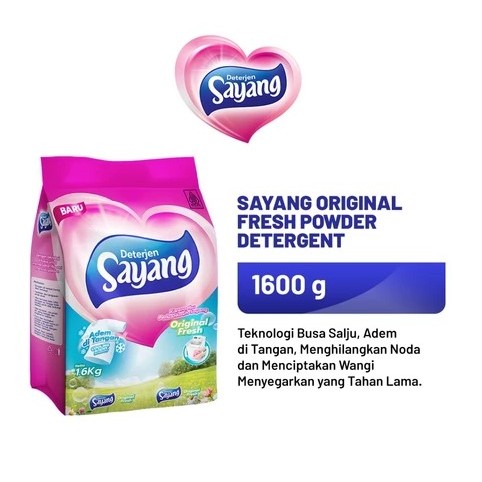 Sayang Original Fresh Powder Detergent 1600 GR
