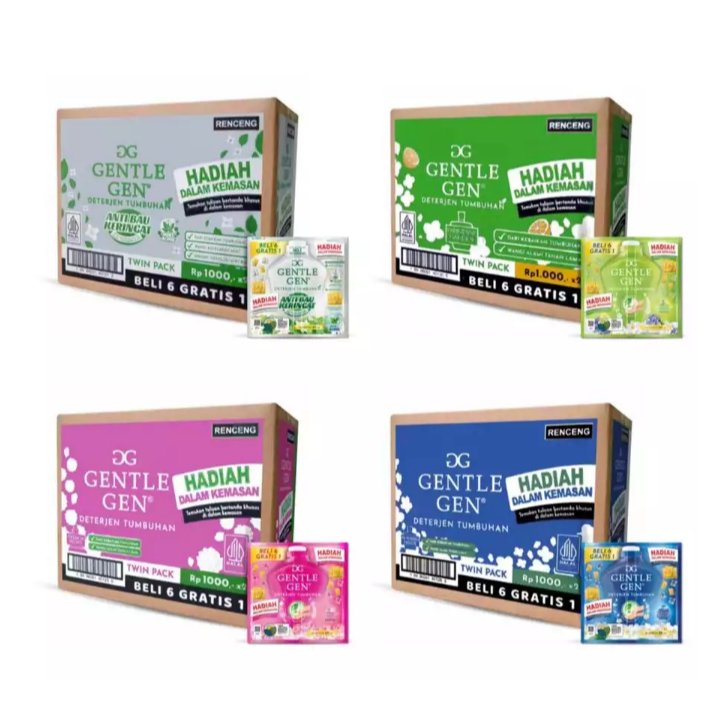 GENTLE GEN DETERJEN CAIR KONSENTRAT / 1 DUS ISI 140 PCS