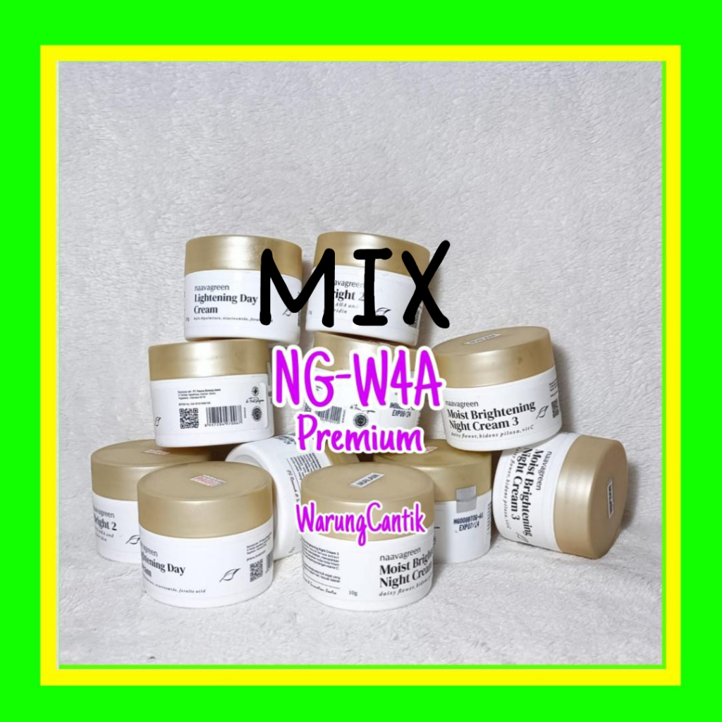 Krim Malam Naavagreen NG-W4A PREMIUM MIX Whitening Night Cream by dr Fredi Setyawan Skincare Origina