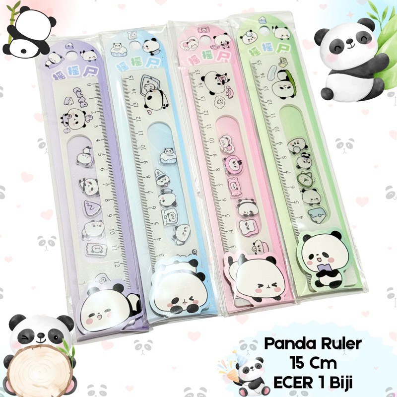 

Penggaris PANDA 15cm ECER / Penggaris Hiasan Panda Lucu