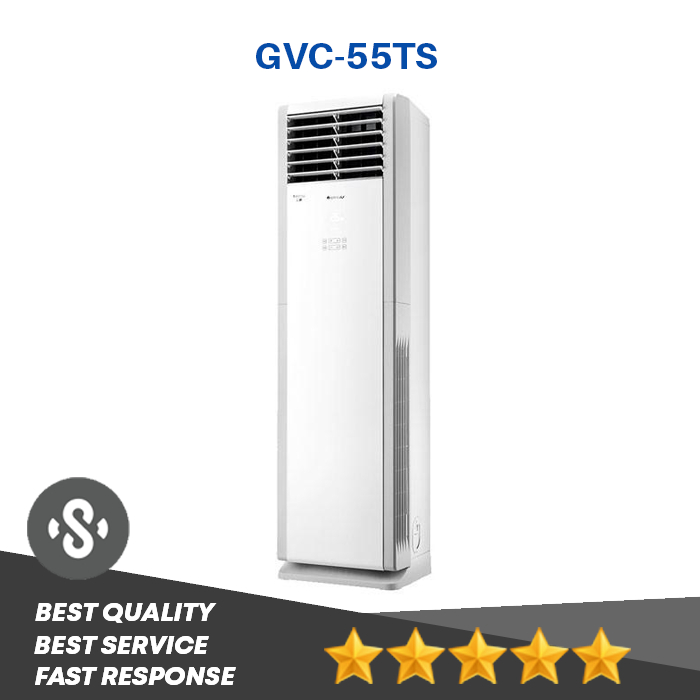 Gree AC Floor Standing Berdiri 6 PK - GVC-55TS | GVC55TS (S) (3PHASE)