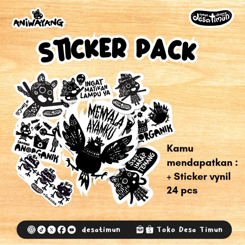 

Sticker Vinyl Die Cut 24 pcs