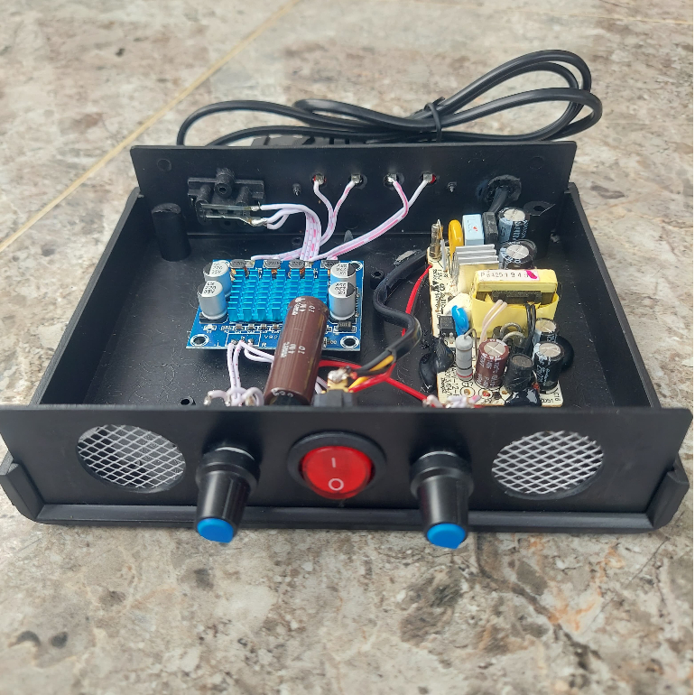 Power Amplifier Stereo 2 Channel 60 Watt Miniatur