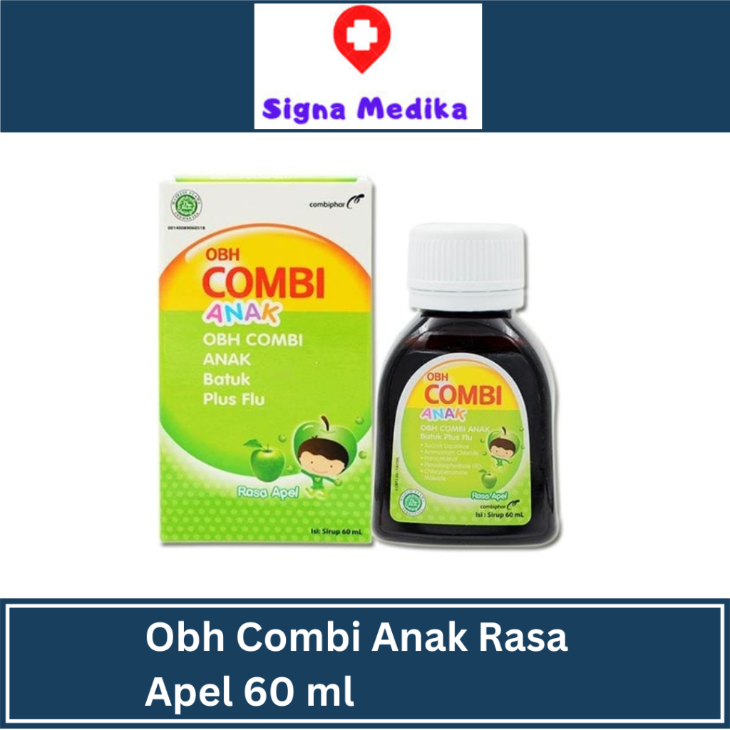 OBH Combi Anak Batuk Flu Apel 60 ml - Obat Batuk Pilek Anak