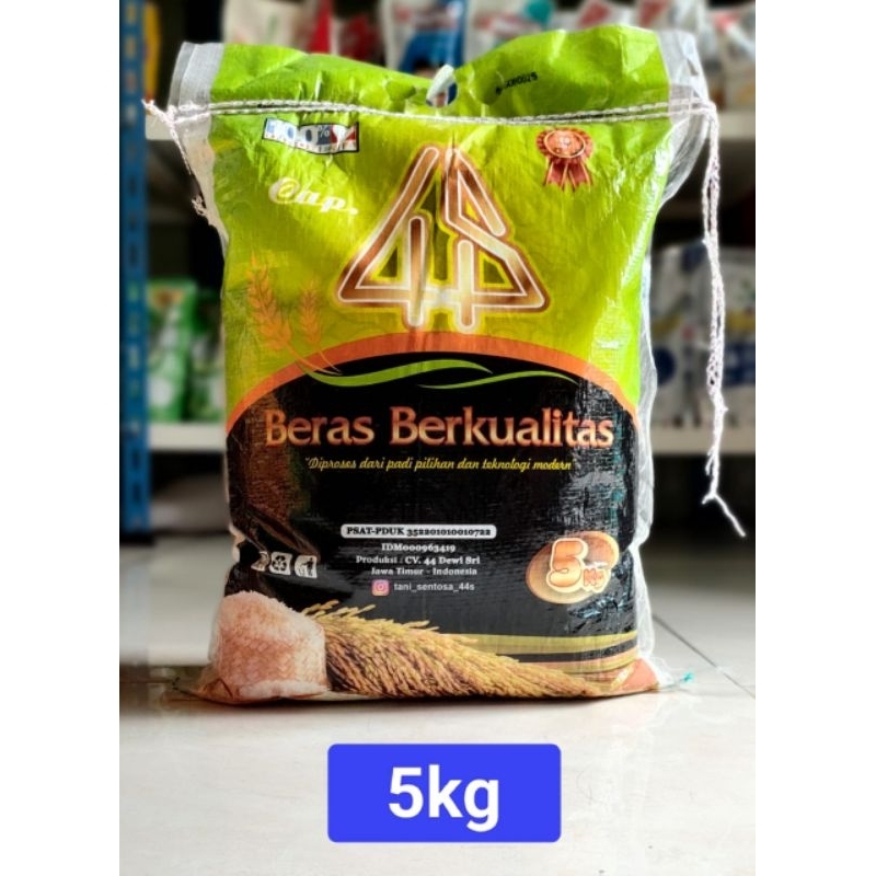 

BERAS BERKUALITAS 44S KEMASAN 5KG