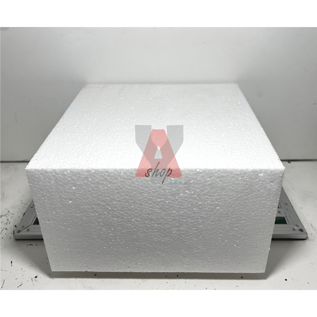 Gabus Styrofoam Dummy Cake Kue Square Kotak 35 x 35 cm TINGGI 20 cm