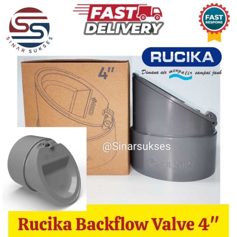 Rucika Backflow Valve 4 inch/ Backflow Valve 4 inch Rucika Anti Tikus Anti Banjir Anti Kecoa