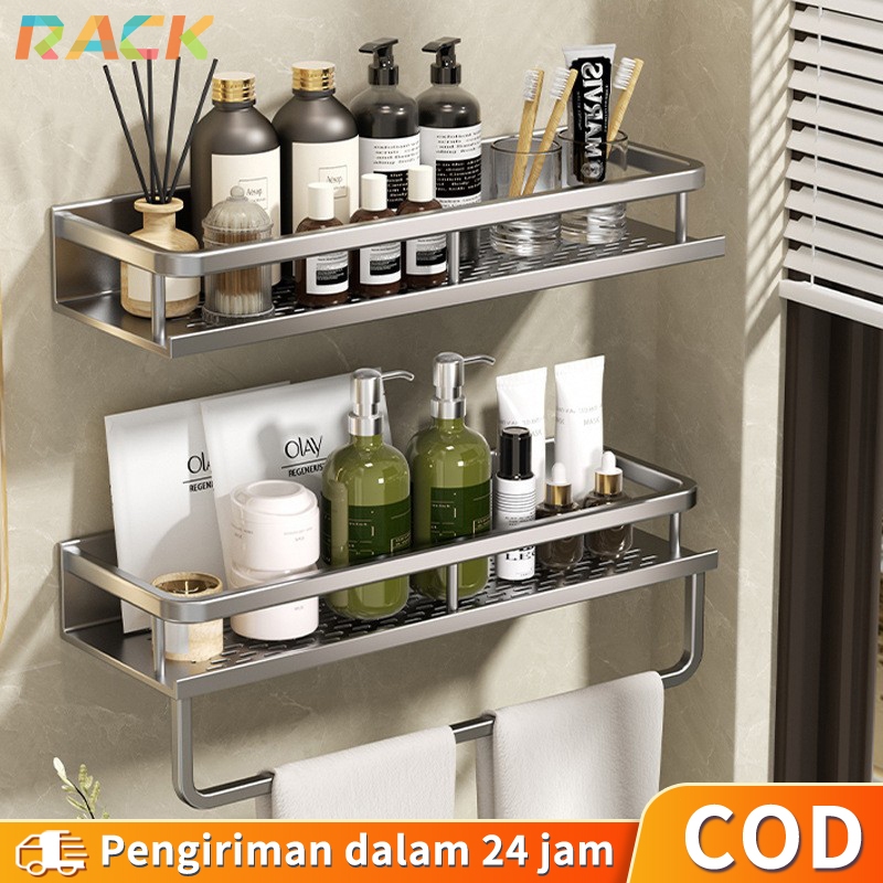 Rak Kamar Mandi Rak Dapur Kamar Mandi, Tahan Air, Kuat, Tidak Perlu Pengeboran