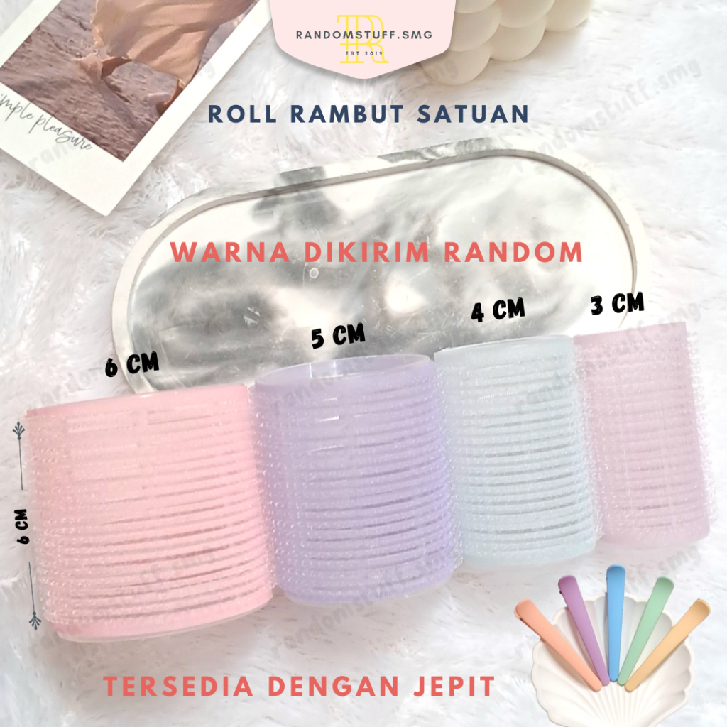 ROLL RAMBUT SATUAN TERMURAH ROLL RAMBUT TEMPEL ROLL JEPIT